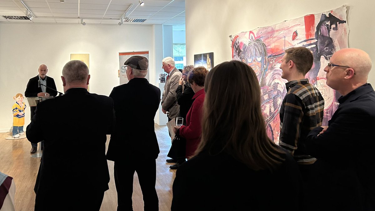 Rose_MTU_CCAD's tweet photo. Arts Rich MTU @MTU_ie at the James Barry Gallery today. Make sure to visit Chrysalis, the 3rd year Fine Art Exhibition @MTU_Crawford. 
Launch of @Story_MTU International Student Doc festival…2 more days of screenings, symposium, networking and awards. Supported by @MTUArtsOffice https://t.co/wER8qYpvJd