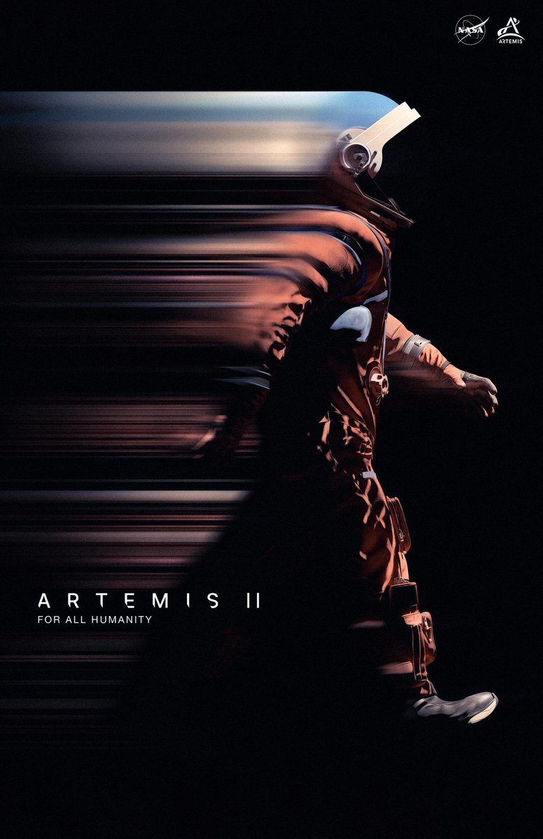 guidodecaso's tweet photo. Épico poster de la misión Artemis II de la NASA. Será la primera en sacar a la humanidad de las órbitas bajas y acercarla a otro cuerpo celeste en más de medio siglo. https://t.co/mvdlLkVuCM