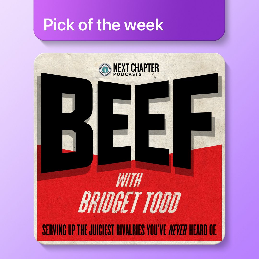 ApplePodcasts's tweet photo. Sink your teeth into BEEF, where pop culture, ambition, and history collide. 

@BridgetMarie &amp; @ncpodcasts show how even legends had to overcome their rivals to achieve success. 

From sneaker brands to pirates, get petty here: https://t.co/BIqukaxhNX https://t.co/eKae2PZ5C8
