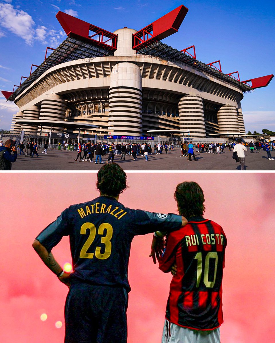 The Milan Derby in a #UCL semi-final at the San Siro, the year before the stadium is demolished.

A fitting ending for such an iconic ground ❤️🇮🇹