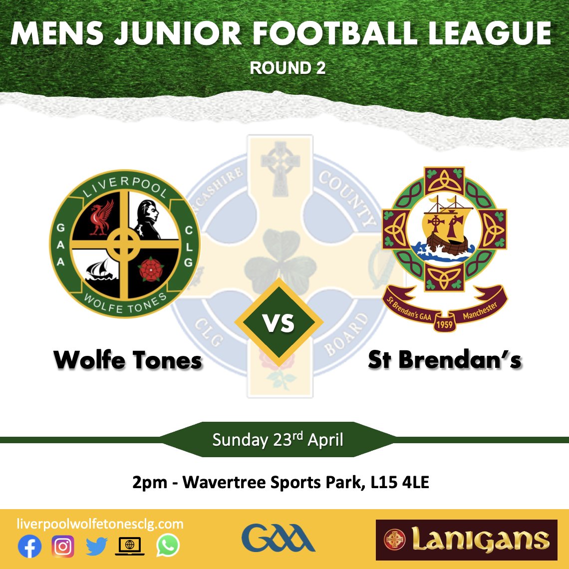 Our mens team continue their league from home this weekend, playing against St Brendan’s Manchester. Let’s get down and support the lads! Keep up to date at liverpoolwolfetonesclg.com