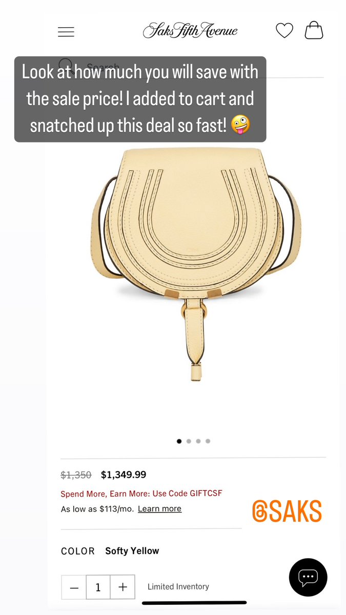 jumku's tweet photo. @saks how does this make sense. I’ll save a while penny?!?! https://t.co/VBRbDny7VL