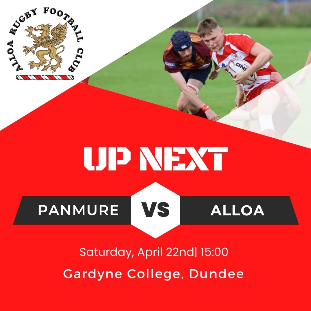 Alloa Rugby Club (@alloarugby) on Twitter photo Next up for Alloa is <a href="/PanmureRFC/">Panmure RFC</a>
Squad are looking forward to this one! It's going to be a great game of rugby!
Squad will be announced later in the week.
As always training is on Tuesday and Thursday 18:30-19:30 at Earlsfield!
#ARFC
🔴⚪ Next up for Alloa is <a href="/PanmureRFC/">Panmure RFC</a>
Squad are looking forward to this one! It's going to be a great game of rugby!
Squad will be announced later in the week.
As always training is on Tuesday and Thursday 18:30-19:30 at Earlsfield!
#ARFC
🔴⚪