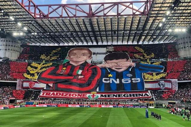 SiavoushF's tweet photo. The greatest derby in the world. In a Champions League semifinal. The only city in the world with two champions league winners. 38 league titles. Inter vs Milan https://t.co/HBqzgedxVQ