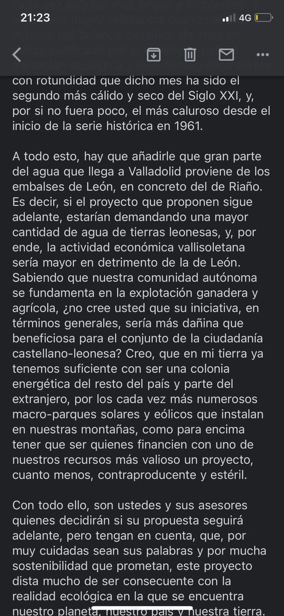 flaviaapeelaezz's tweet photo. ABRO HILO:

Os pongo en contexto, un amigo escribe al alcalde de nuestra ciudad (Valladolid) sobre la propuesta de hacer un parque acuático en nuestra ciudad, argumentando razonablemente cada parte de su opinión. https://t.co/pg9wDm5wpE