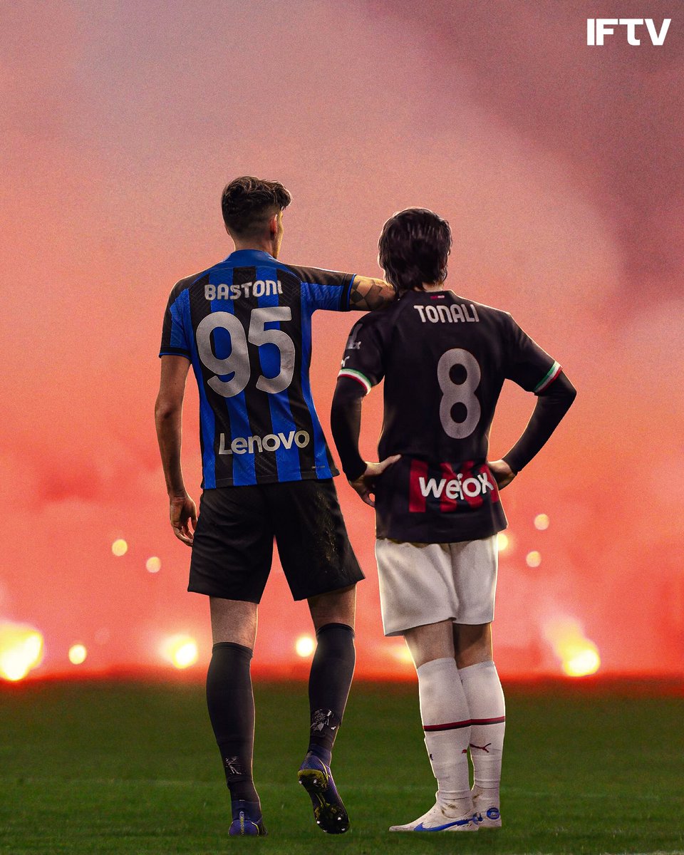 IFTVofficial's tweet photo. MILAN DERBY IN THE CHAMPIONS LEAGUE FOR THE FIRST TIME SINCE 2005 🔥🔥🔥 https://t.co/HTZR1bVMZ3