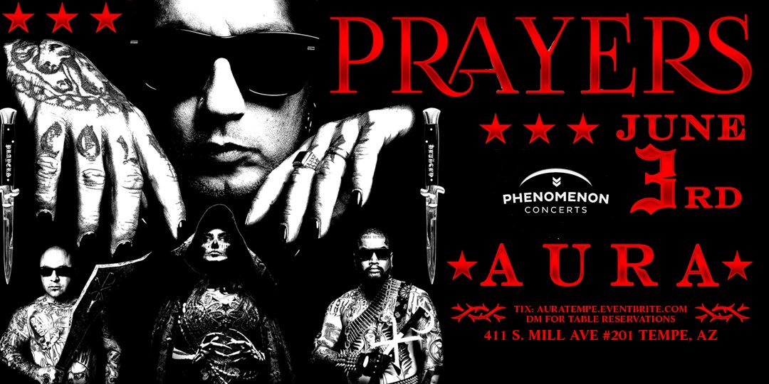 #Prayers June 3rd
🎫: AURAtempe.eventbrite.com