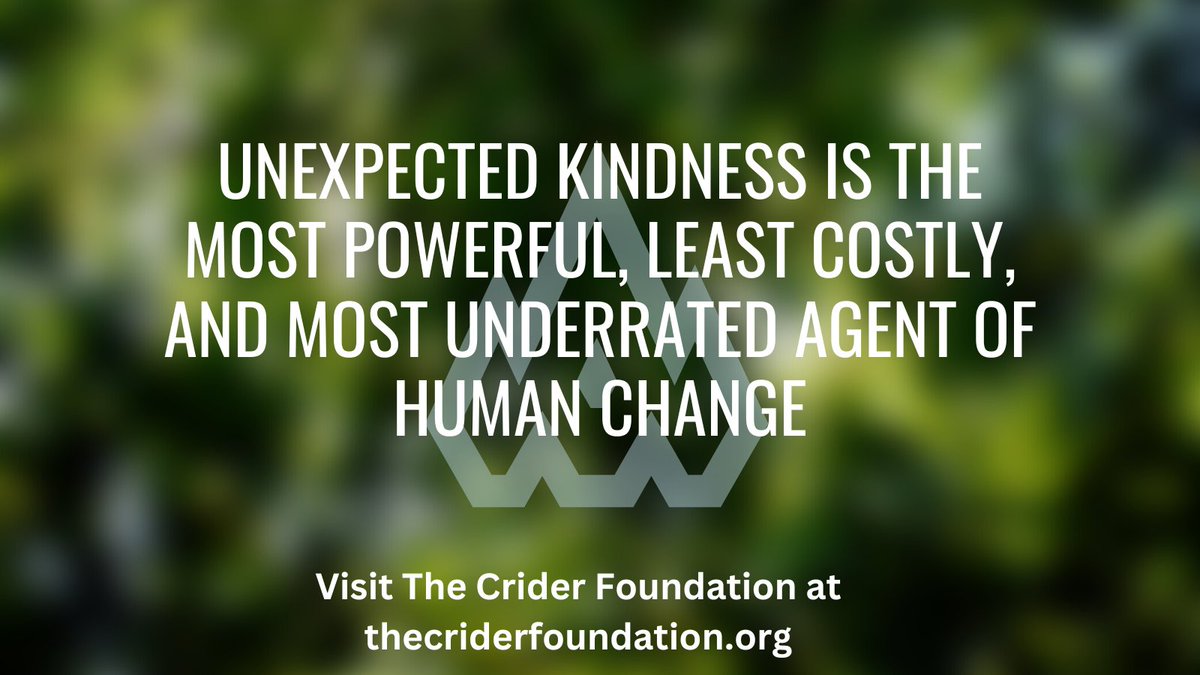 CriderTeam's tweet photo. Kindness is Contagious! https://t.co/Owp5g7Gab4