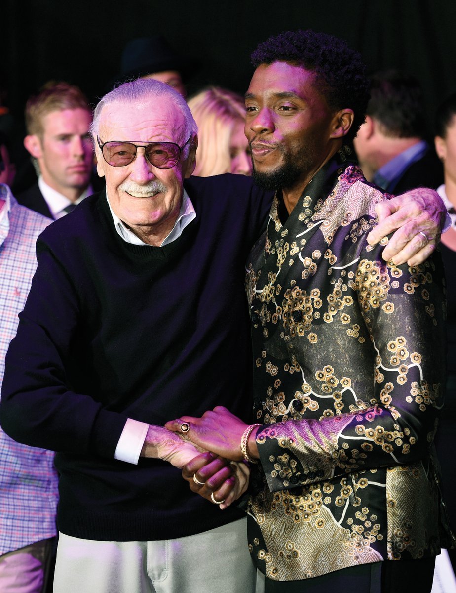 RT @mcucomfort: chadwick boseman and stan lee at the premiere of black panther https://t.co/NQDYB8I8XU