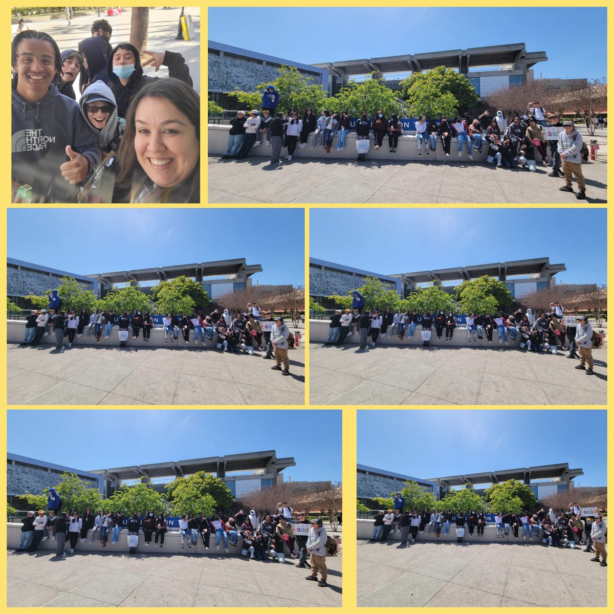 MDominguez_VVMS's tweet photo. 7th Graders exploring San Jose State University today 💙💛🙌 Vista Verde Middle School Grizzlies going places! 🎓💚🐻 #Spartans #SJSU #VVMS #Grizzlies @zjgalvan @GUSDEdServices @DesantosVNorma @B_DominguezVVMS @VillagomezMyra @VVMS_Principal @VistaVerdeGrizz https://t.co/XOgCqJn8am