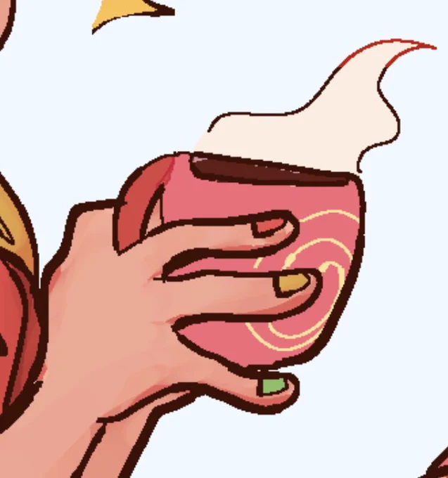 //blood in 3rd My hands always need to have nail polish  