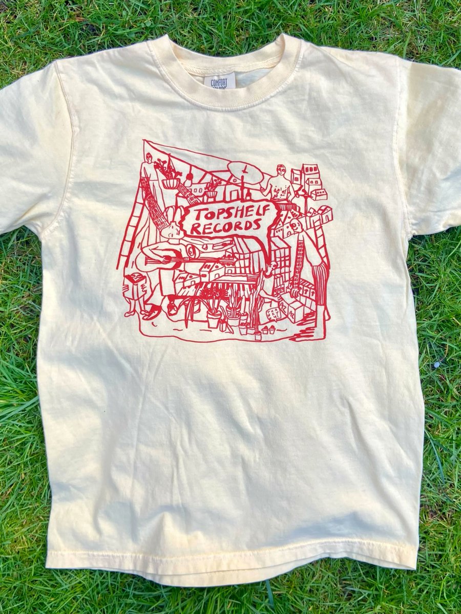 Madeline (of <a href="/crismanmusic/">Crismanmusic</a> &amp; Teethe fame) designed these shirts for our kickstarter, and you can now buy them!

the "many hands make light work" shirt - it's a celebration of everyone coming together to help us when we were in a tough spot 🥲 tpshlf.co/3N5G4rU