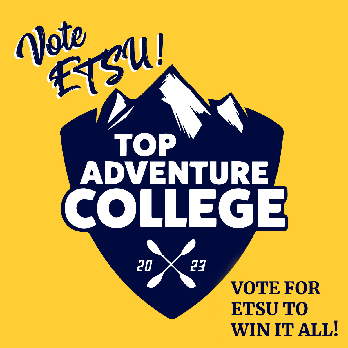 etsu's tweet photo. Help ETSU become the #TopAdventureCollege! ๐ฒ๐ดโโ๏ธ In East Tennessee, we live for the outdoors so let's share that spirit with the world.
Vote & RT to spread the word! ๐ณ๏ธ https://t.co/NIVu6zgLTq
#ETSU #BucsGoBeyond https://t.co/RNrWNXgvEq