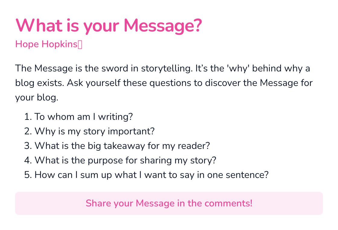 hopehwrites's tweet photo. What is your Message? #storytelling #blogging https://t.co/iHFrjgVALN