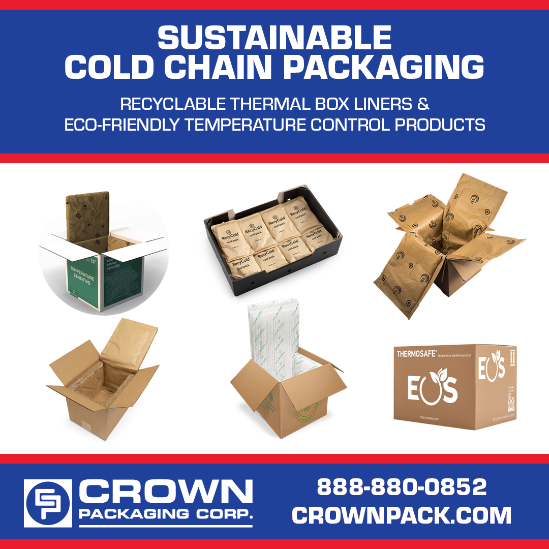 crownpack's tweet photo. Thanks to new #packaging innovations, you don’t have to sacrifice #sustainability when it comes to temperature control.
We offer curbside recyclable cold chain solutions from @TemperPack @IPGtape @SealedAirBrand @Ranpak_Global &amp; more:  https://t.co/t2szfaN1Bw
#coldchainpackaging https://t.co/3KT7hACAl0