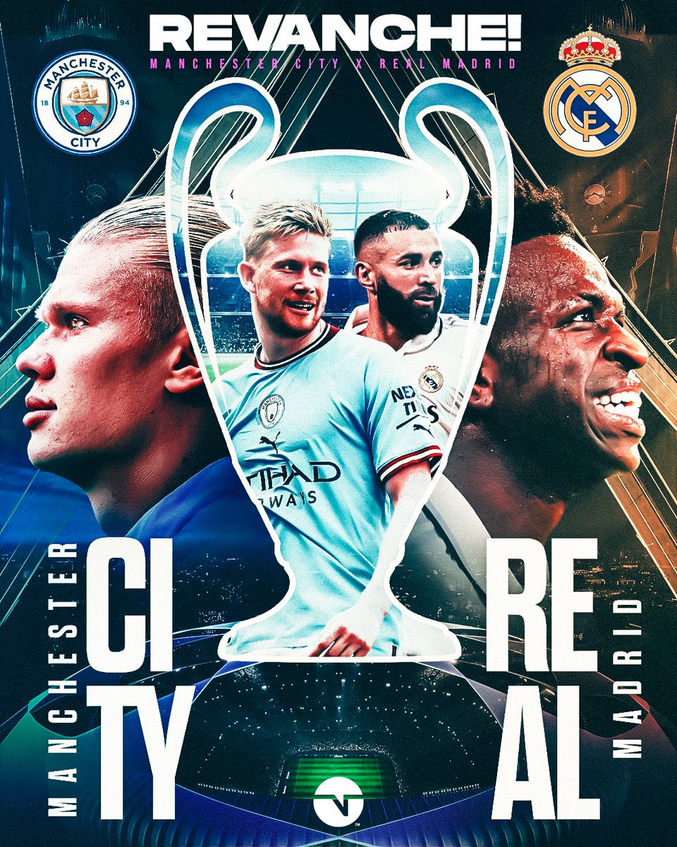 TNTSportsBR's tweet photo. MEU DEUS DO CÉU, ESSE JOGO VAI SER INACREDITÁVEL! 😱😱😱 REAL MADRID E MANCHESTER CITY FRENTE A FRENTE DE NOVO NA CHAMPIONS LEAGUE! 🔥 #CasaDaChampions https://t.co/AS3OZTXFnE