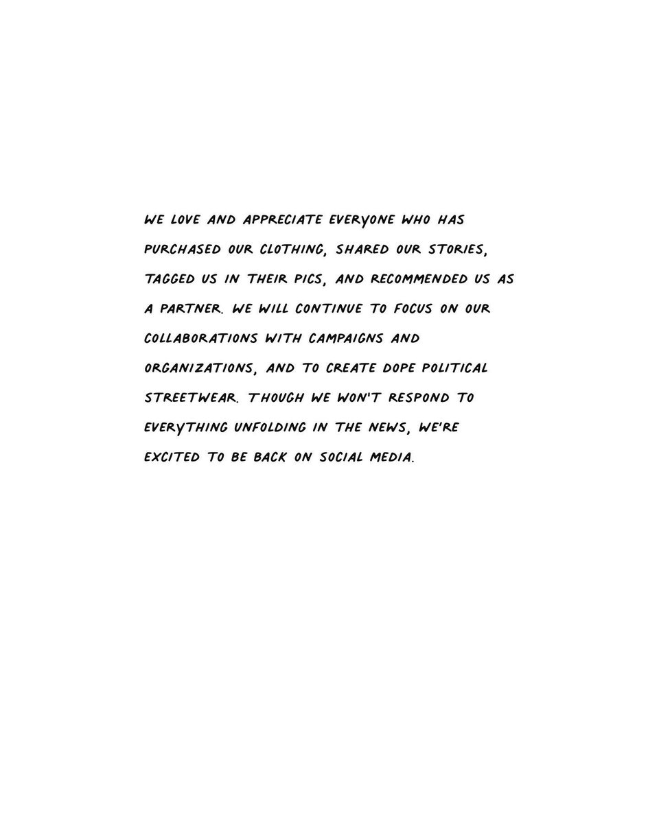 the____south's tweet photo. 👋🏾✌🏾We’re back online! So here’s the official 😎 statement. https://t.co/aHlwurWbIL