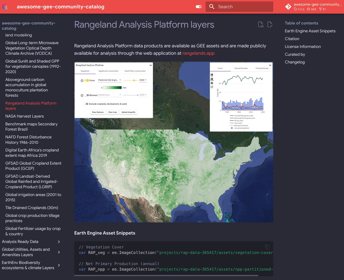 RangeSpatialist's tweet photo. As of last week, @USDA_ARS took over stewardship of the Rangeland Analysis Platform — an exciting step in integrating this #RemoteSensing dataset into management decisions!

With that, find the new #EarthEngine assets that include the 2022 data here: https://t.co/xcK9bTxGLt https://t.co/aOLAiBHAaL