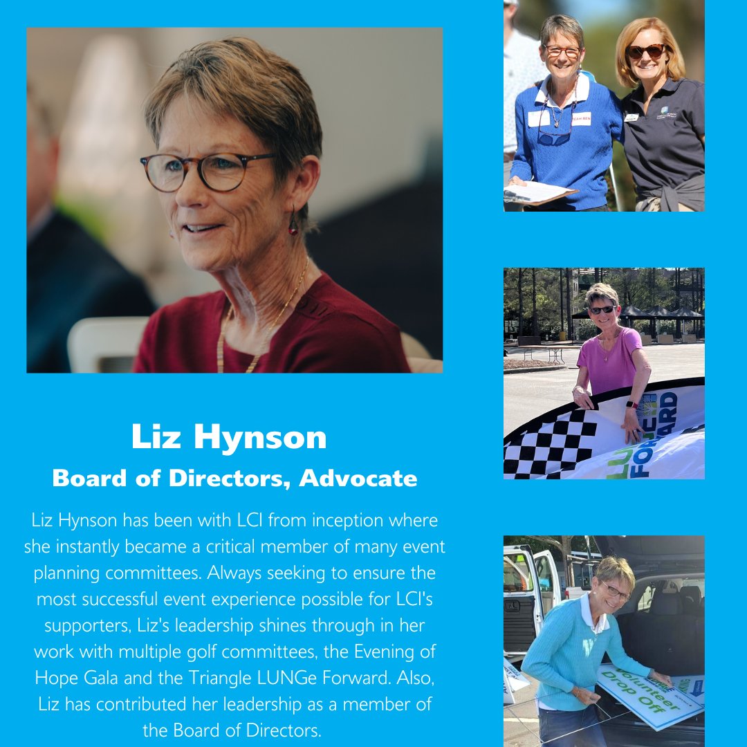 April is National Volunteer Month, an excellent opportunity to celebrate the impact of our volunteers. We could not think of a better way to celebrate this month than by introducing Liz Hynson, LCI's Board Member &amp; Committee Member on several events.  
#VolunteerAppreciationMonth