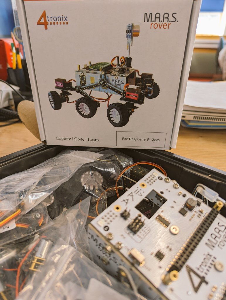 BlairgowrieComp's tweet photo. S3 @BlairgowrieHS students have been exploring physical #computing using @Raspberry_Pi to create an automated plant care system, room thermostat and a programmable @4tronix_uk @NASA MARS Rover. #realworldcomputing #bhslearner #thinkingskills #problemsolving @PKCDigSkills https://t.co/xWwPsYS2eu