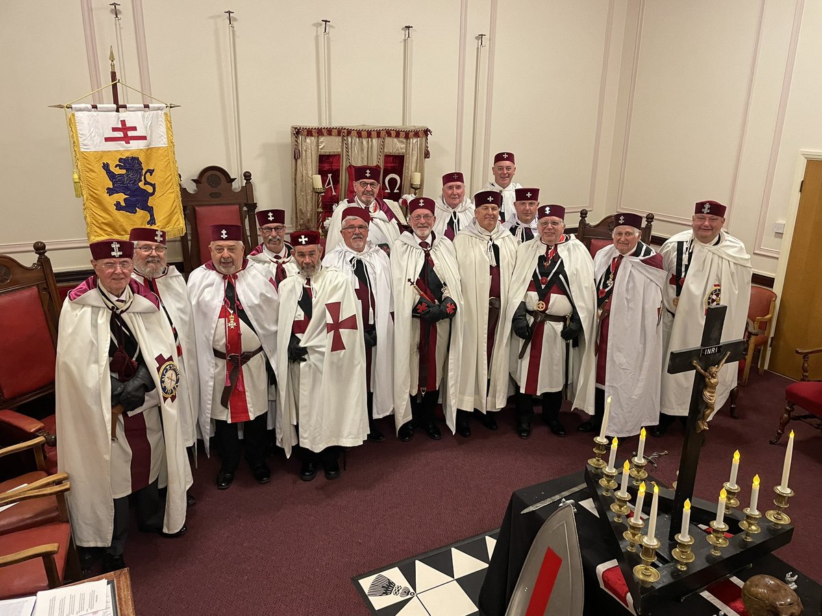 Knights of <a href="/DeLacy95/">De Lacy Preceptory95</a>  for tonight’s installation of a new knight