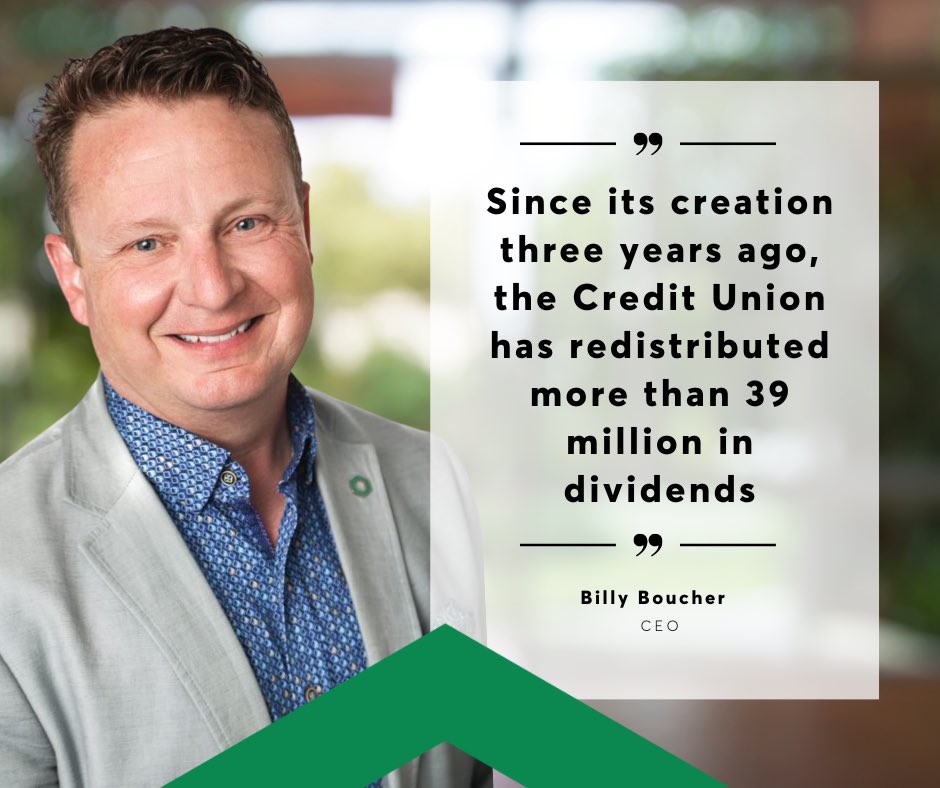 Since our merger in 2020, we're proud to share that we've given back a total of $ 39,638,434 in individual and collective dividends. It is our way of showing gratitude and appreciation for the trust and loyalty our members have placed in us.