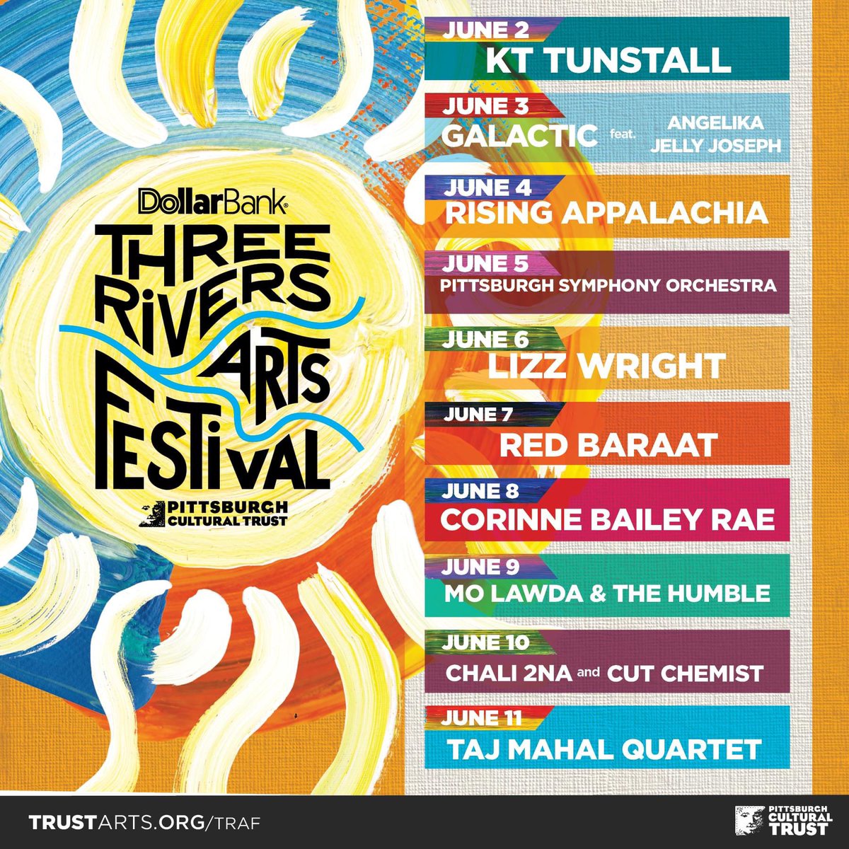 eventsgeek's tweet image. .@CulturalTrust making my day by bringing @GalacticFunk to the Three Rivers Arts Festival on June 3rd! #TRAF #LetsGetFunky