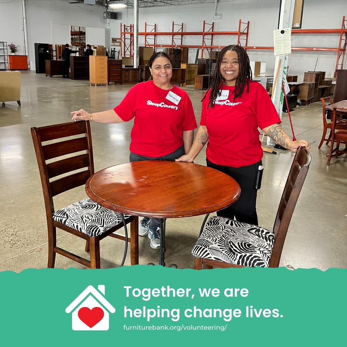 Furniture_Bank's tweet photo. Yesterday, we had an incredible and hardworking group from @SleepCountryCan &amp; @Endy who helped out 8 families. Great job! We can't wait to welcome you back, THANK YOU!

Looking to bring your team? Check out https://t.co/XRfHSiVSqh. https://t.co/oz69h9gC0w