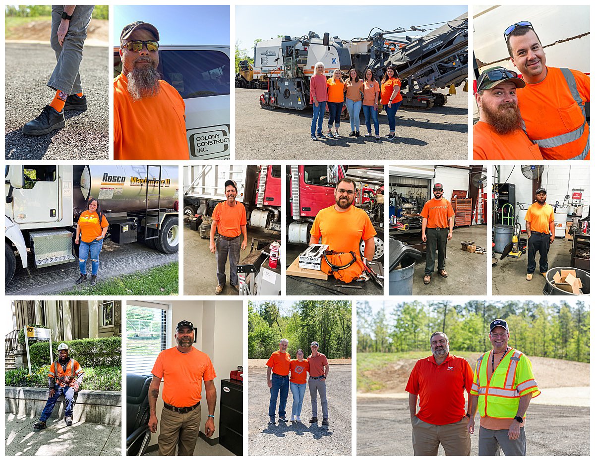 It’s #GoOrangeDay today! Colony is showing their support of work zone safety by wearing orange during National Work Zone Awareness Week!👷🦺🚧📵

#orange4safety #workzonesafety #NWZAW #WatchForUs #OrangeConesNoPhones #SlowForTheConeZone #HighwayHeroes