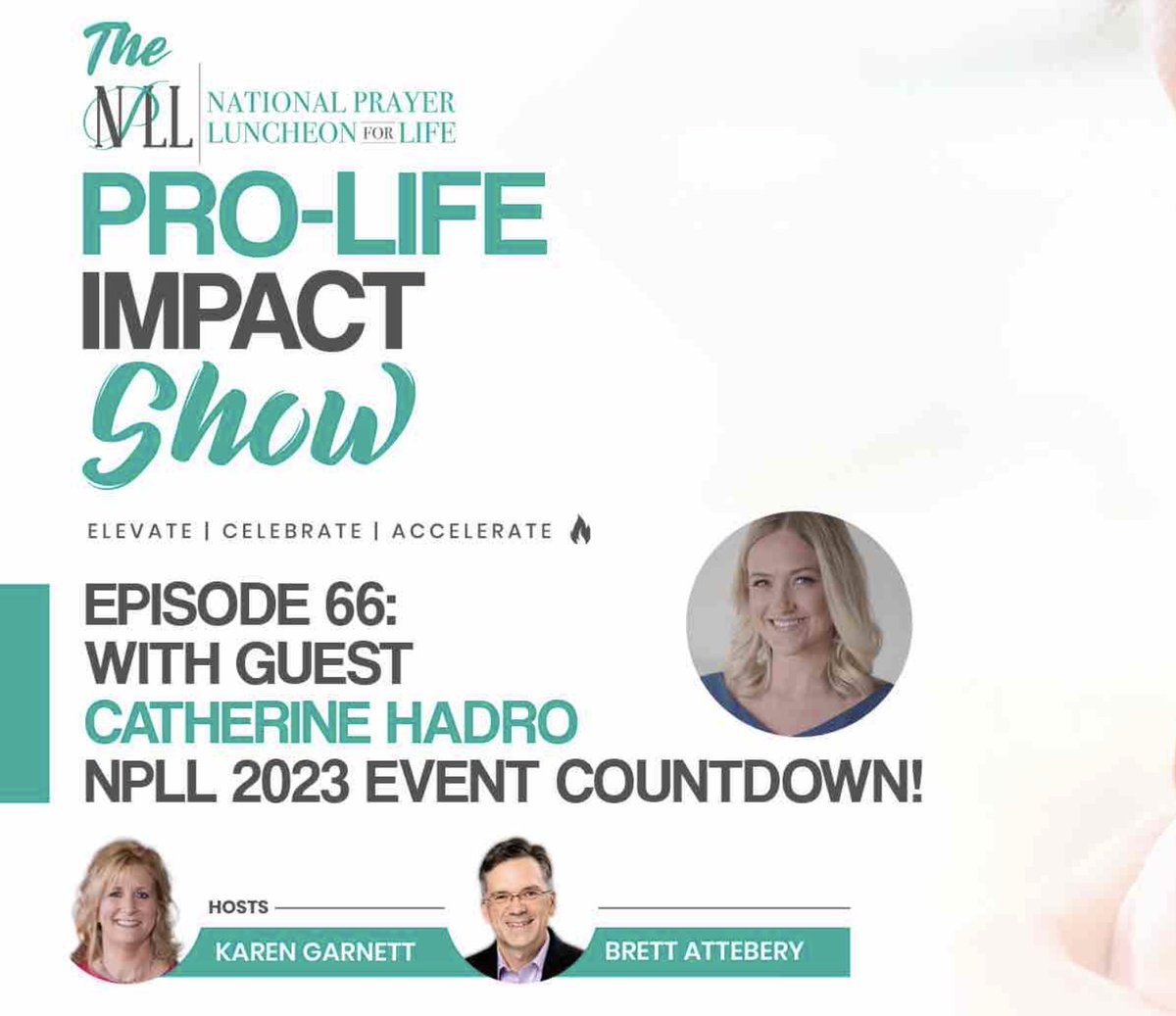 😀Join host Karen Garnett as she welcomes back emcee Catherine Hadro for the NPLL 2023 Event Countdown! special episode of The National Prayer Luncheon for Life Pro-Life Impact Show!  >> nationalprayerluncheonforlife.org/episode-66-wit…

@CatSzeltner