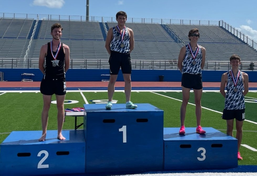 Strong showing by the Mustangs coming out of field events and the 3200m. Three moving on to Regionals at Humble High next week in the 3200m. 1st place Area champion <a href="/zadekayyali/">Zade Kayyali</a>, 3rd place Regional qualifier Seth Thompson and 4th place Regional qualifier Aiden Fitzgerald.
