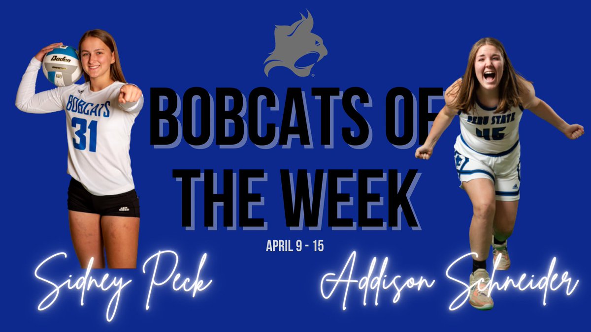 Congratulations to Sidney &amp; Addison on earning Bobcat of the Week last week!! 💙🐾🏐 They both demonstrated team values consistently throughout the week! Read what their teammates had to say about them on facebook &amp; instagram!