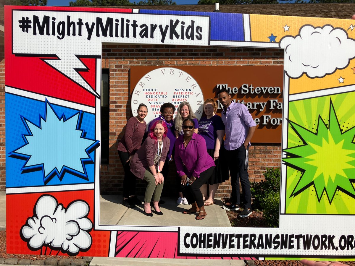 Our team wore purple today to show our support for #MightyMilitaryKids. Did you #PurpleUp today? If you did, share your photos by replying to this tweet.