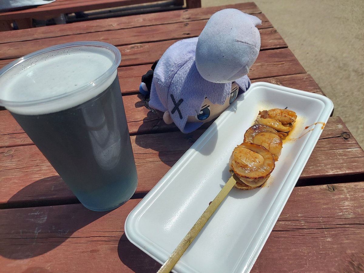 ホタテと流氷ビール
ナイスでーす！！！