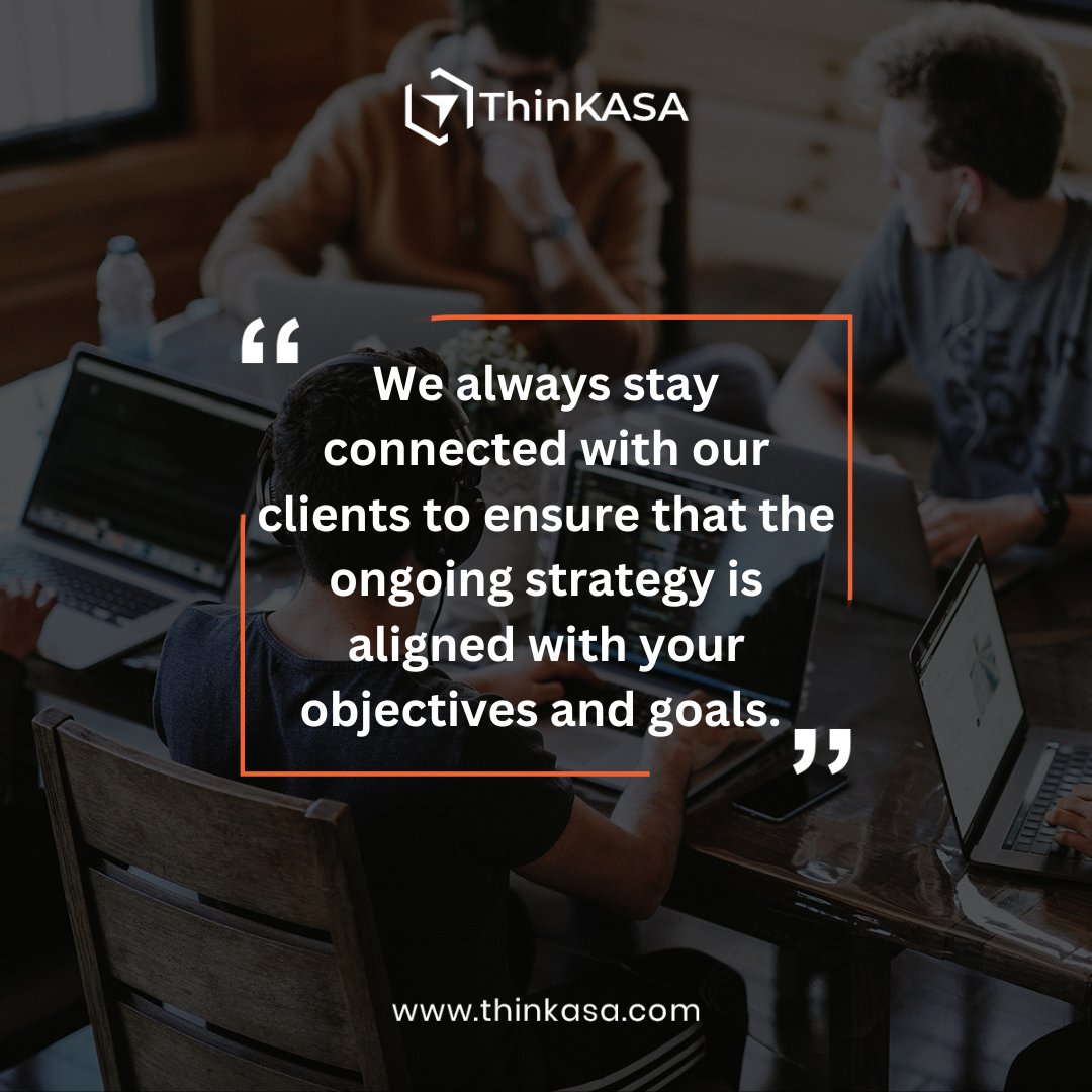 ThinKASA's tweet photo. We always stay connected with our clients to ensure the vision is being met and goals and clear.

It’s important for us to continually get feedback to improve the website.

#thinkasa #websitedesign #webdevelopment #websiteagency https://t.co/9TUXNdrfsE