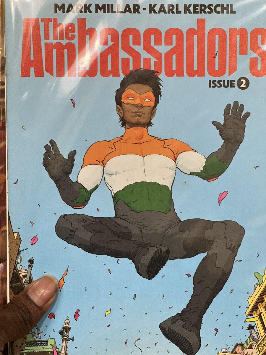 TimothyKeys15's tweet photo. Now reading!!! #wednesdaycomics #markmillar #karlkerschl #imagecomics #theambassadors https://t.co/yxsO08vWV2