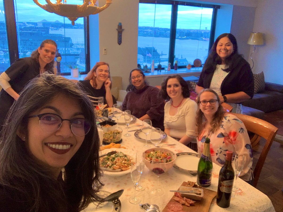 NishaIyerPhD's tweet photo. Wednesday night #powerdinner with @TuftsEngineer colleagues of SEC and SciTech. Love our supportive #WomenInSTEM community. https://t.co/QBwqNjkz2k