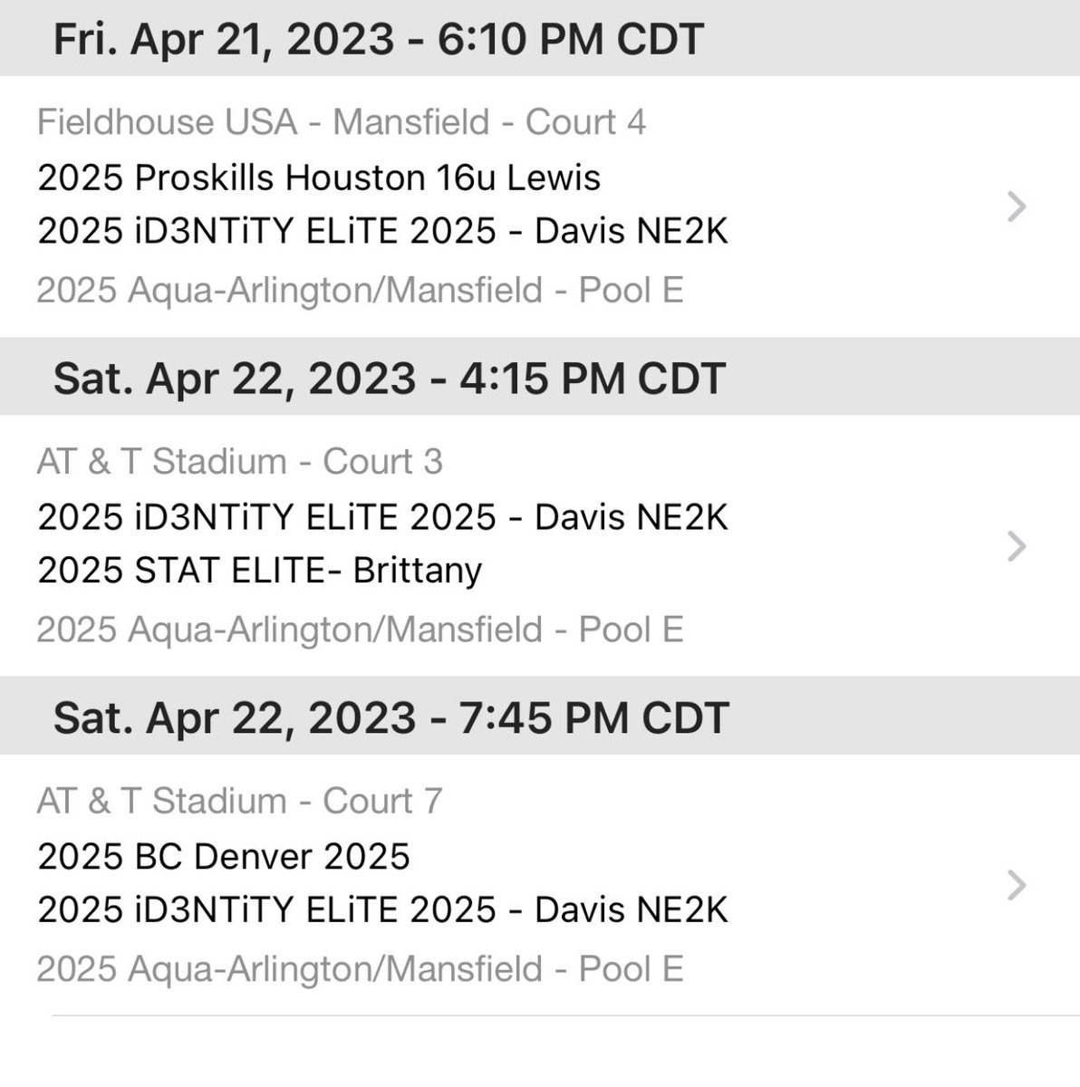 iD3NTiTY ELiTE (@id3ntityelite) on Twitter photo Catch our 25’s this weekend in Texas!
<a href="/angienelp/">Angie Nelp</a> <a href="/coachkmusick/">Kelsi Musick</a> <a href="/Coach__Pitts/">Ashlee Pitts</a> <a href="/brookecostley/">Brooke Costley</a> <a href="/theshotdr/">Roman Owen</a> @CoachJCoop5 <a href="/darby_3/">Darby Maggard</a> <a href="/CoachChels_/">Chelsea Hudson 👑🏀</a> <a href="/CoachTTE/">Coach Ty</a> <a href="/coachkherod/">Kevin Herod</a> <a href="/_CoachChan/">Chandler Merkerson</a> <a href="/CoachJ_LUC/">Jordan McCann</a> <a href="/lexdesir/">Lex Desir</a> <a href="/jikim_13/">Ji Kim</a> <a href="/OU_CoachNeal/">Michael Neal</a> <a href="/KayCTuck/">Kayla Tucker, M.Ed.</a> Catch our 25’s this weekend in Texas!
<a href="/angienelp/">Angie Nelp</a> <a href="/coachkmusick/">Kelsi Musick</a> <a href="/Coach__Pitts/">Ashlee Pitts</a> <a href="/brookecostley/">Brooke Costley</a> <a href="/theshotdr/">Roman Owen</a> @CoachJCoop5 <a href="/darby_3/">Darby Maggard</a> <a href="/CoachChels_/">Chelsea Hudson 👑🏀</a> <a href="/CoachTTE/">Coach Ty</a> <a href="/coachkherod/">Kevin Herod</a> <a href="/_CoachChan/">Chandler Merkerson</a> <a href="/CoachJ_LUC/">Jordan McCann</a> <a href="/lexdesir/">Lex Desir</a> <a href="/jikim_13/">Ji Kim</a> <a href="/OU_CoachNeal/">Michael Neal</a> <a href="/KayCTuck/">Kayla Tucker, M.Ed.</a>