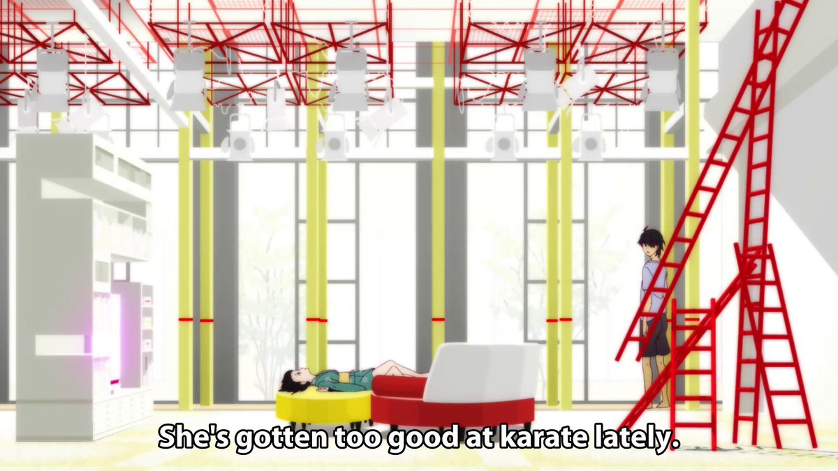 gatari_lines's tweet image. Nisemonogatari Episode 1:
She's gotten too good at karate lately.