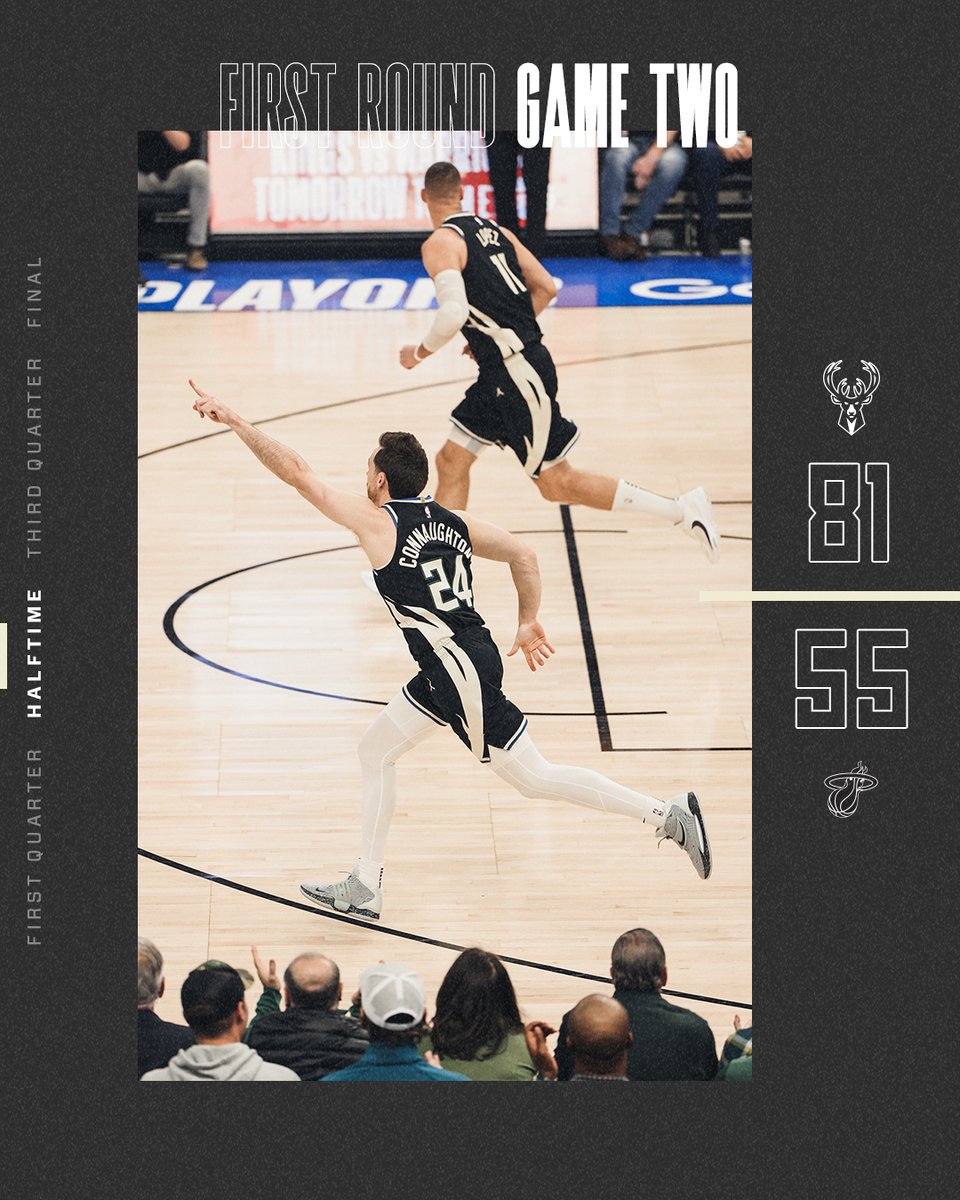 Bucks's tweet photo. 46-point second quarter. https://t.co/Tt96tfsES8