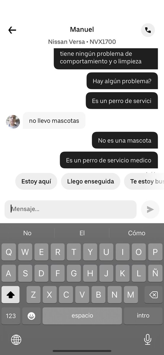 Iron_Mau's tweet photo. .@Uber_MEX cual será su política sobre la discriminación a los usuarios con perros de asistencia??? https://t.co/79Yp1pfLYp