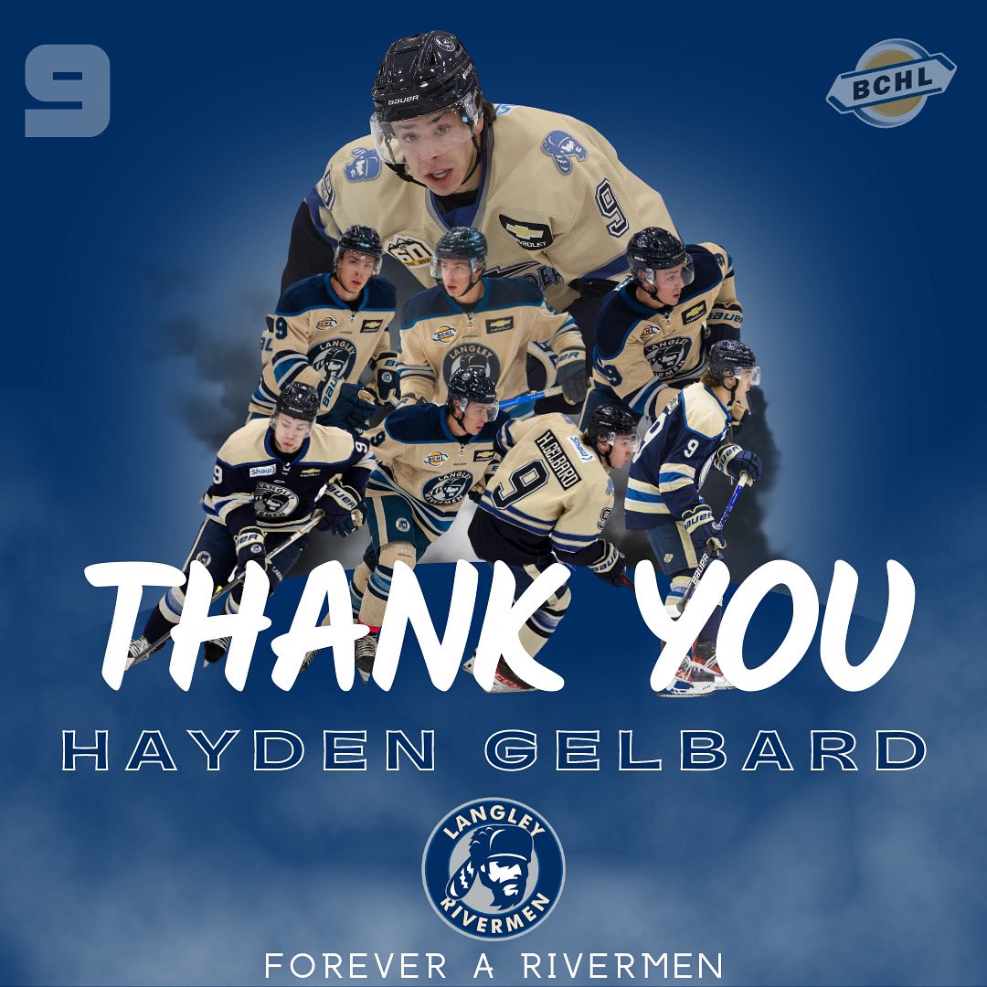 LangleyRivermen's tweet photo. Time to thank our 20’s! 💙

Thank you Haydo for coming to battle every night, you represented the organization with class in your year here. Best of luck in the future! 🫡

#RivNation https://t.co/9FZJQsbT1U