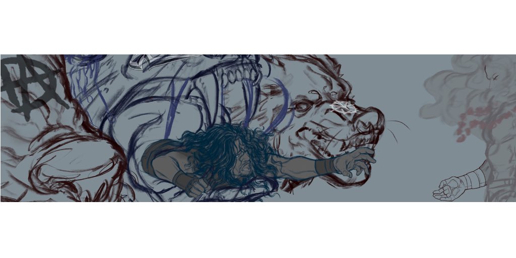 FandomPhases's tweet photo. [WIP, WWE, Roman Reigns] If y’all in my Noti gang you ain’t seen that last tweet 🥴 #romanreigns #WWE #WIP #wipart #WWEShield #angst (Close ups in replies) https://t.co/mW7VGcLsLw