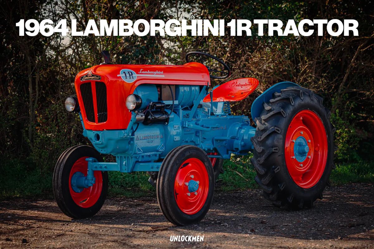 HS2_QRK5_s9's tweet photo. นี่คือ 1964 Lamborghini 1R tractor
#Unlockmen https://t.co/mtkb4GVpoc