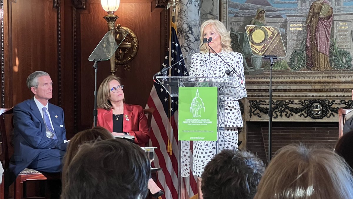 RepMcGovern's tweet photo. So proud of Lisa’s tireless advocacy for cancer prevention &amp; early detection through the @preventcancer Foundation’s Congressional Families Cancer Prevention Program.

Thank you @FLOTUS Jill Biden and the cancer moonshot for making prevention &amp; early detection a top priority! https://t.co/wh3Ajkv3J1
