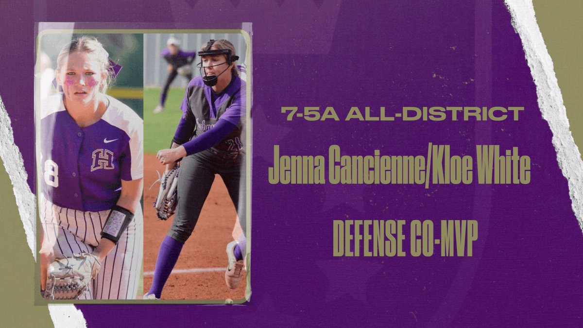Congratulations to <a href="/jennacancienne/">Jenna Cancienne</a>  and <a href="/Kloe_white/">Kloe</a> on being named All-District Co-MVP! Way to go girls! 💜💛