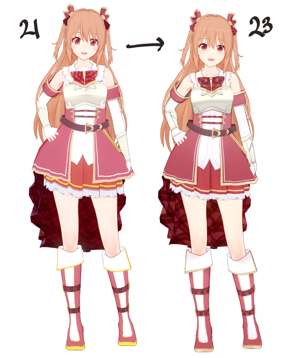 keiyuu_'s tweet photo. Comparison before and after #プリンセスコネクト!Re:Dive #ノゾミ(プリコネ) https://t.co/7ts0RzcuEa https://t.co/2Tt9gMQ7nV