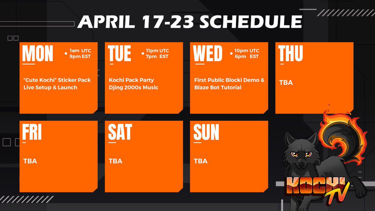 KochiTV Live @ 10pm UTC (6PM EST)

Tune in tonight to KochiTV to view the first public demo of Blocki! 🥳

Blocki, Kochi's upcoming next utility, is a free Chrome web browser extension that protects you from crypto scam websites.🚩

Tune in below 👇

t.me/KochiKenBSC