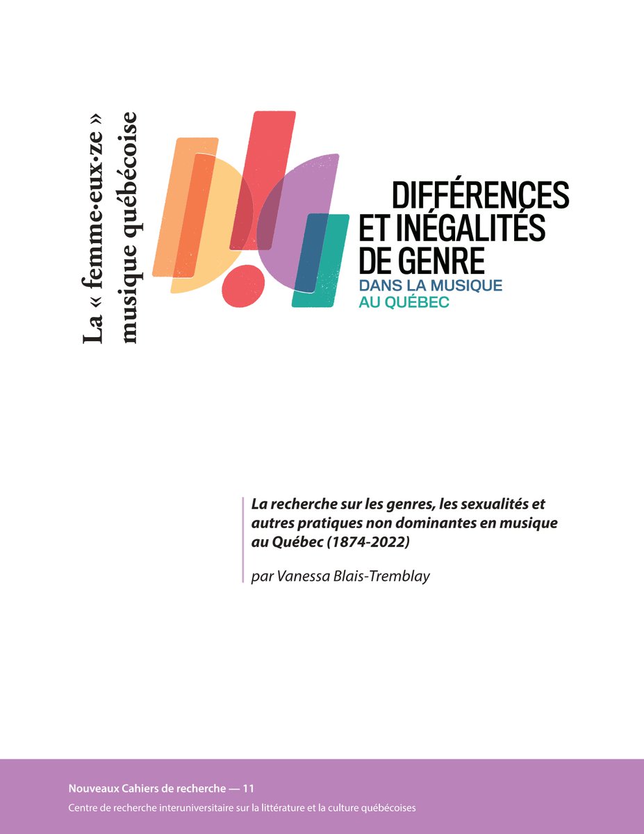 MusCanSoc's tweet photo. New book release by author Vanessa Blais-Tremblay, titled "La 'Femme·eux·ze' musique québecoise". Discover the impact of women on the Quebec music industry with a feminist perspective. Follow the link to learn more: https://t.co/qfYv8YkGiw https://t.co/CauS3DBP5g