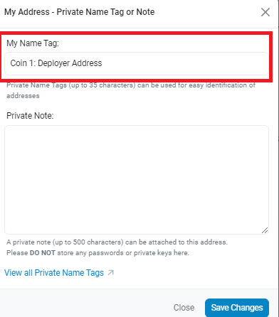 CoinGurruu's tweet photo. Protect yourself Shitcoining 101: 
- Create Etherscan account
- Go to the contract of the coin you are buying
- Click the contract creators wallet address
- Go to Private Name Tags
- Add the name of coin

Now when you check the chain- can easily tell if the new token you buy is affiliated with prior scams/rug pulls

Simple- yet effective